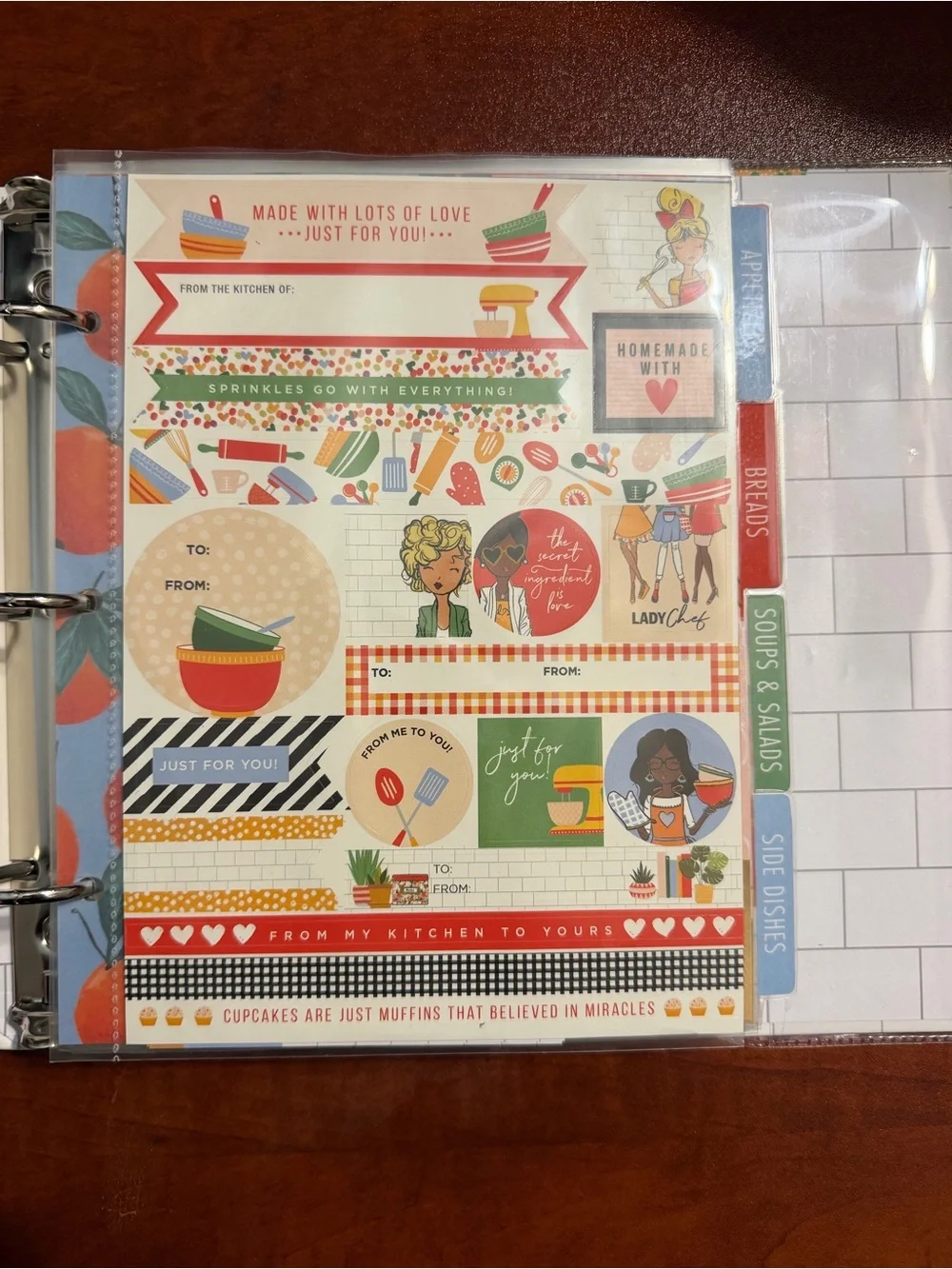 Measure & Mix Recipe Organizer Binder –Pass down Family Recipes